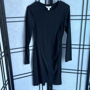 Nine West Ribbed Black Dress
